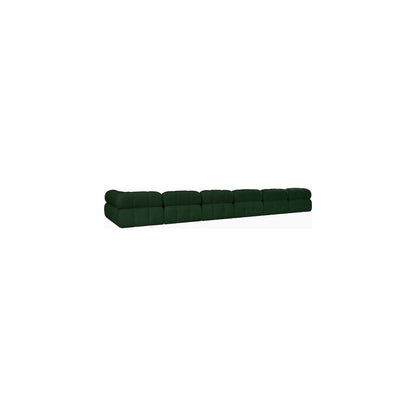 Ames Green Boucle Fabric Modular Sectional