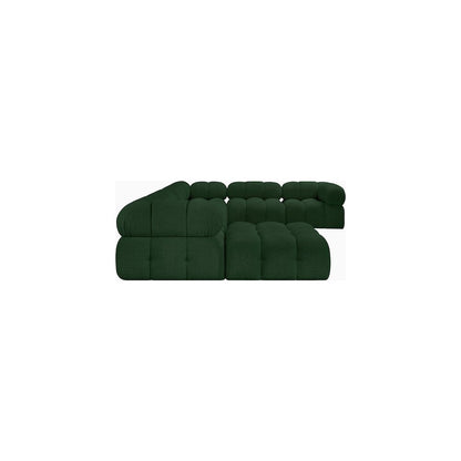 Ames Green Boucle Fabric Modular Sectional