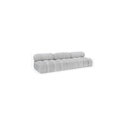 Ames Grey Boucle Fabric Modular Sofa