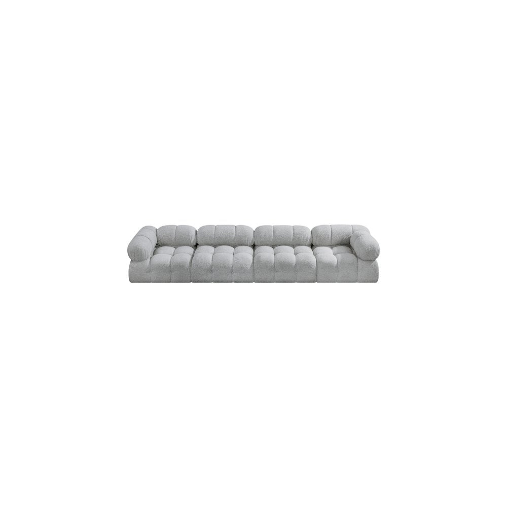 Ames Grey Boucle Fabric Modular Sofa