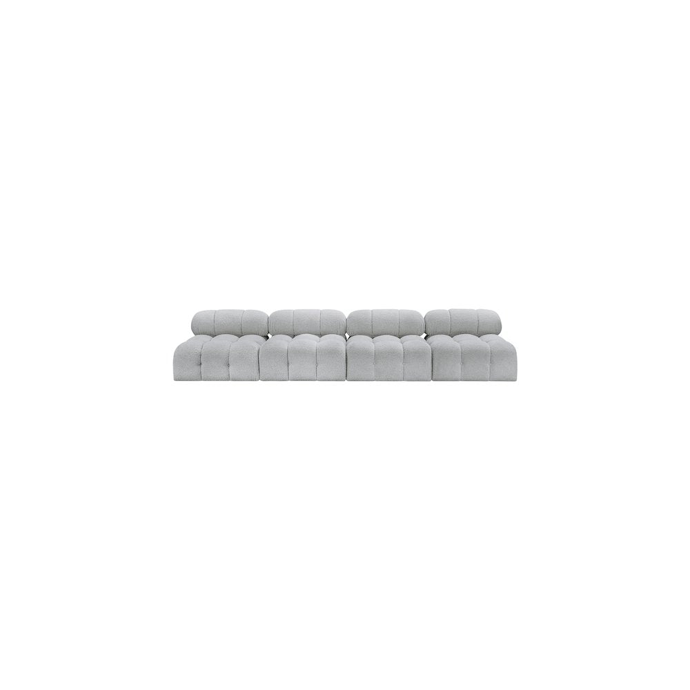 Ames Grey Boucle Fabric Modular Sofa
