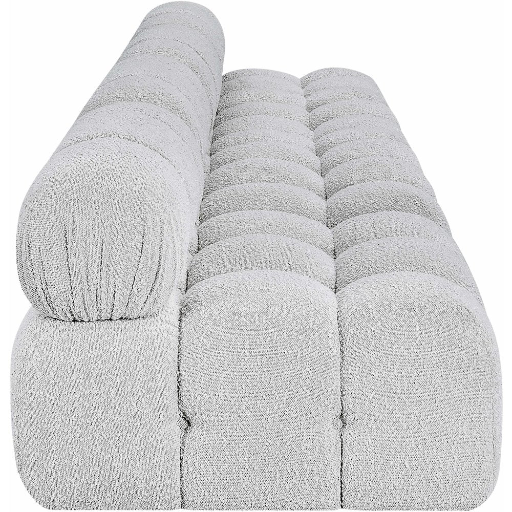Ames Grey Boucle Fabric Modular Sofa