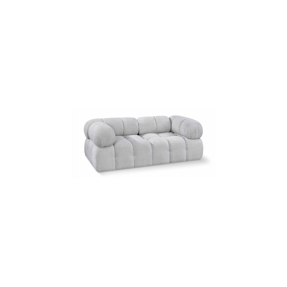 Ames Grey Boucle Fabric Modular Sofa