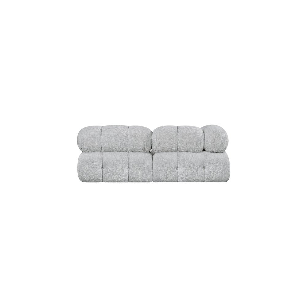 Ames Grey Boucle Fabric Modular Sofa