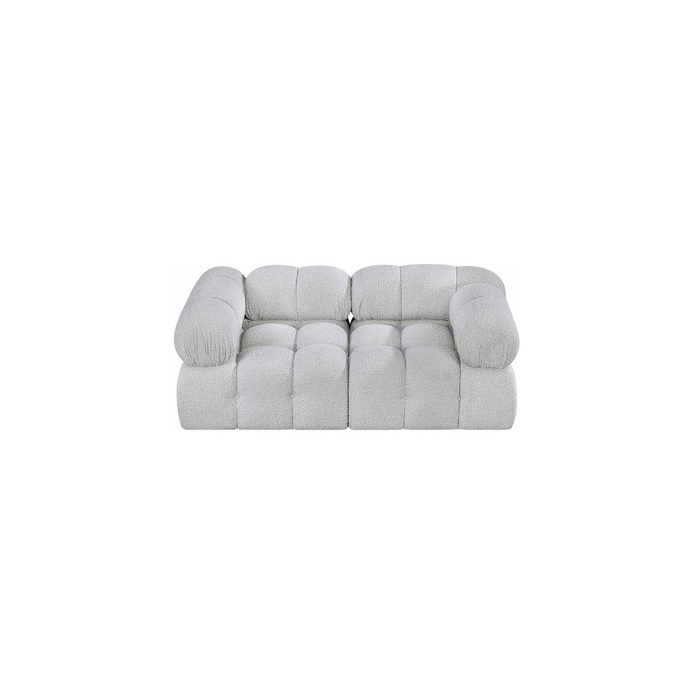 Ames Grey Boucle Fabric Modular Sofa
