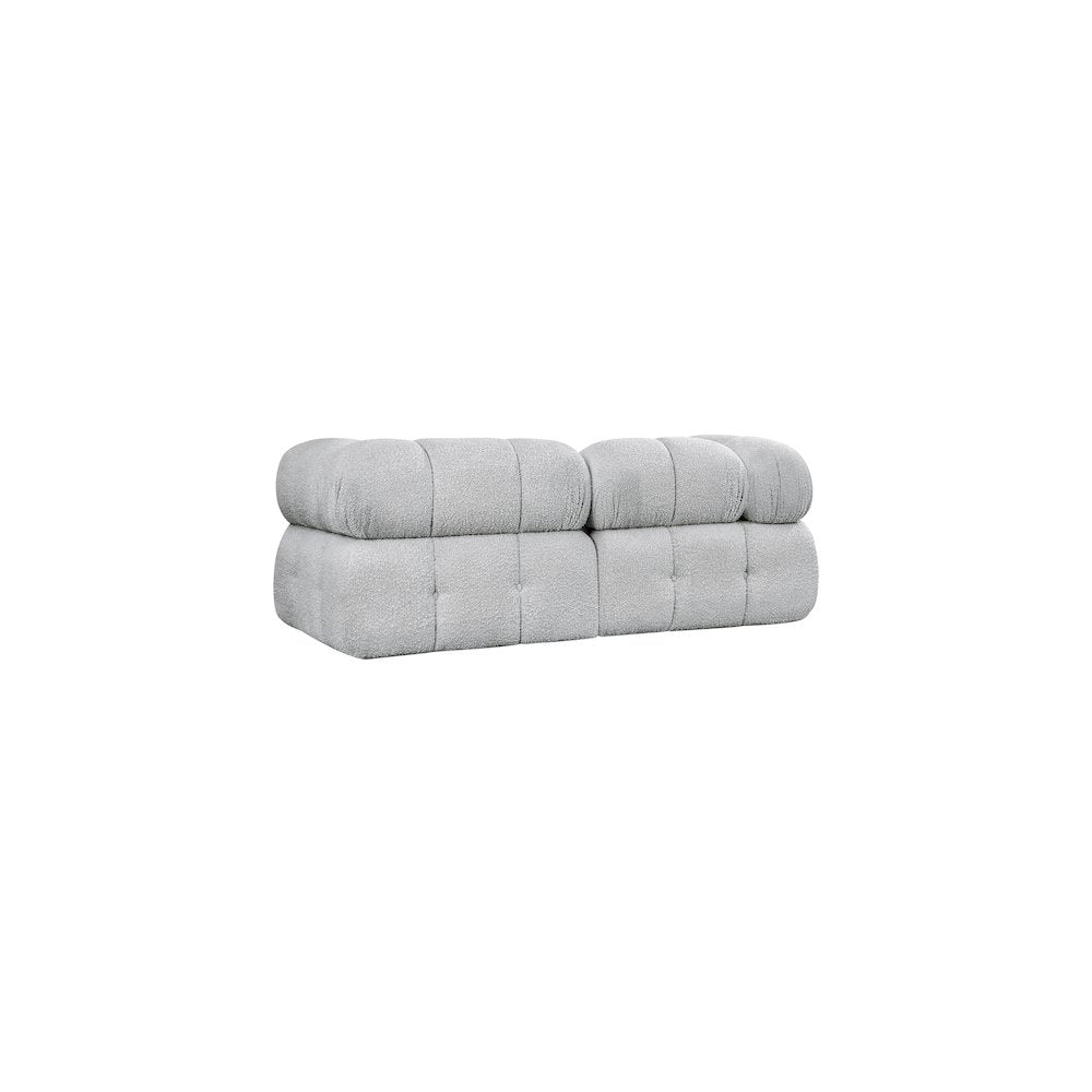 Ames Grey Boucle Fabric Modular Sofa