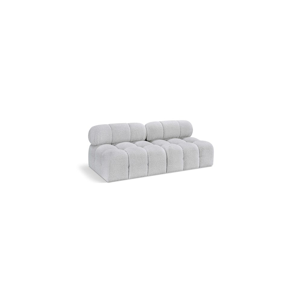 Ames Grey Boucle Fabric Modular Sofa