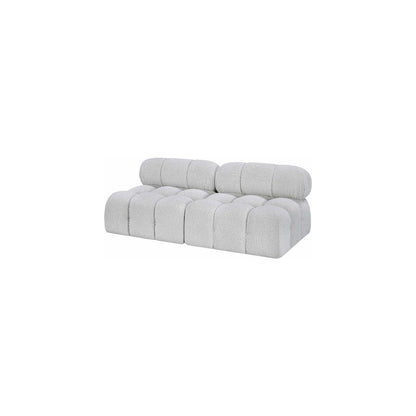 Ames Grey Boucle Fabric Modular Sofa