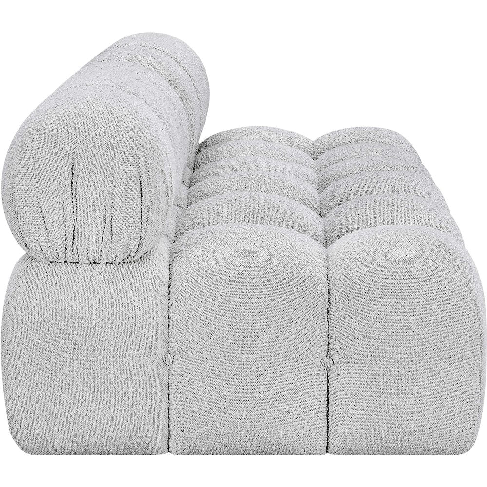 Ames Grey Boucle Fabric Modular Sofa