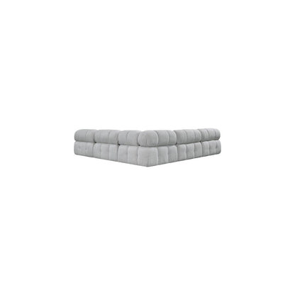 Ames Grey Boucle Fabric Modular Sectional