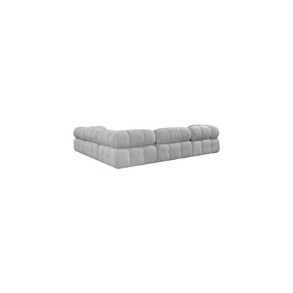 Ames Grey Boucle Fabric Modular Sectional