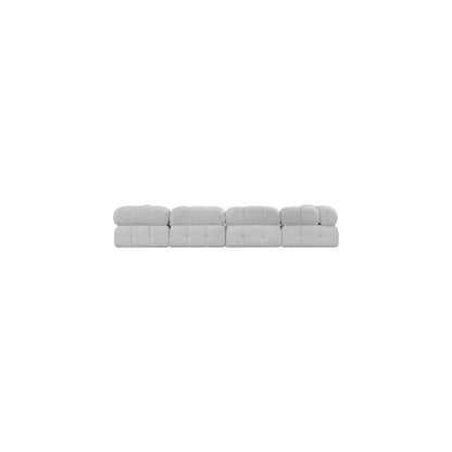 Ames Grey Boucle Fabric Modular Sectional