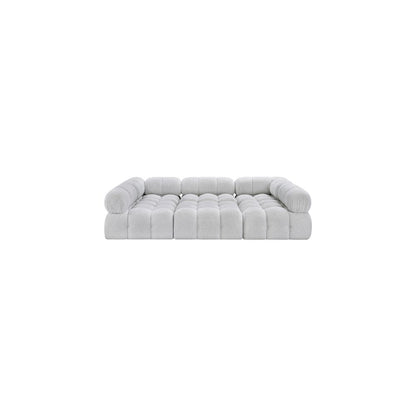 Ames Grey Boucle Fabric Modular Sectional