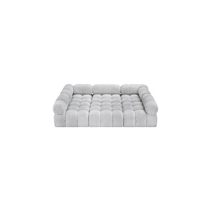Ames Grey Boucle Fabric Modular Sectional