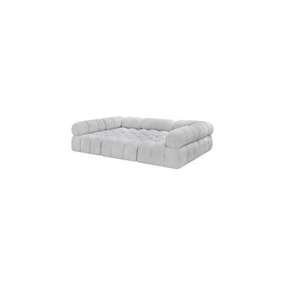 Ames Grey Boucle Fabric Modular Sectional