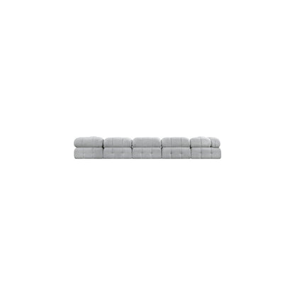 Ames Grey Boucle Fabric Modular Sectional