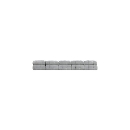 Ames Grey Boucle Fabric Modular Sectional