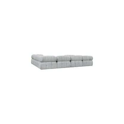 Ames Grey Boucle Fabric Modular Sectional