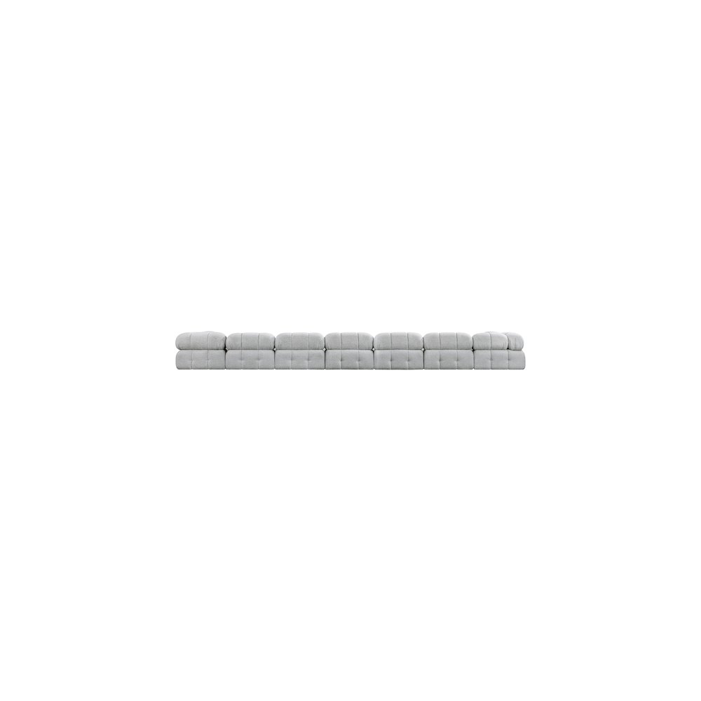 Ames Grey Boucle Fabric Modular Sectional