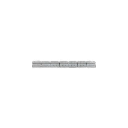 Ames Grey Boucle Fabric Modular Sectional