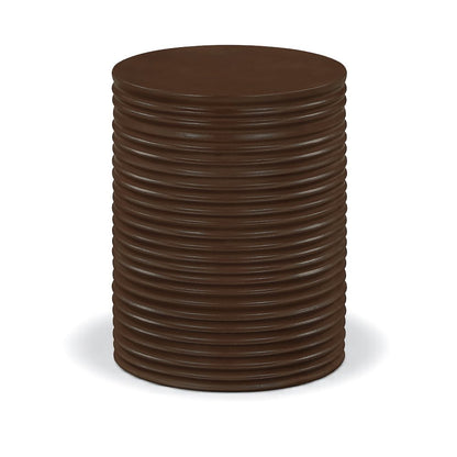Nobi Brown Concrete Indoor/Outdoor End Table