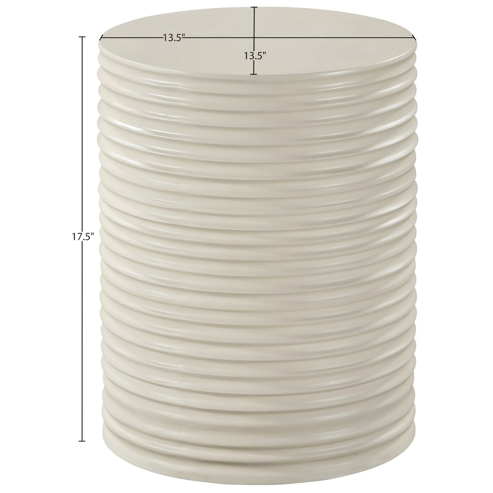 Nobi Taupe Concrete Indoor/Outdoor End Table