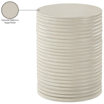 Nobi Taupe Concrete Indoor/Outdoor End Table
