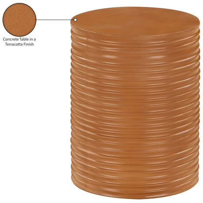 Nobi Terracotta Concrete Indoor/Outdoor End Table