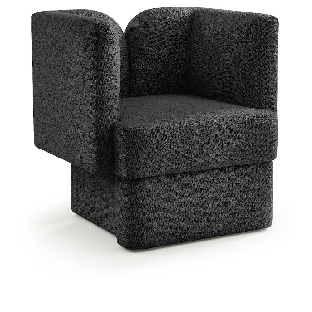 Marcel Black Boucle Fabric Chair