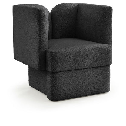 Marcel Black Boucle Fabric Chair