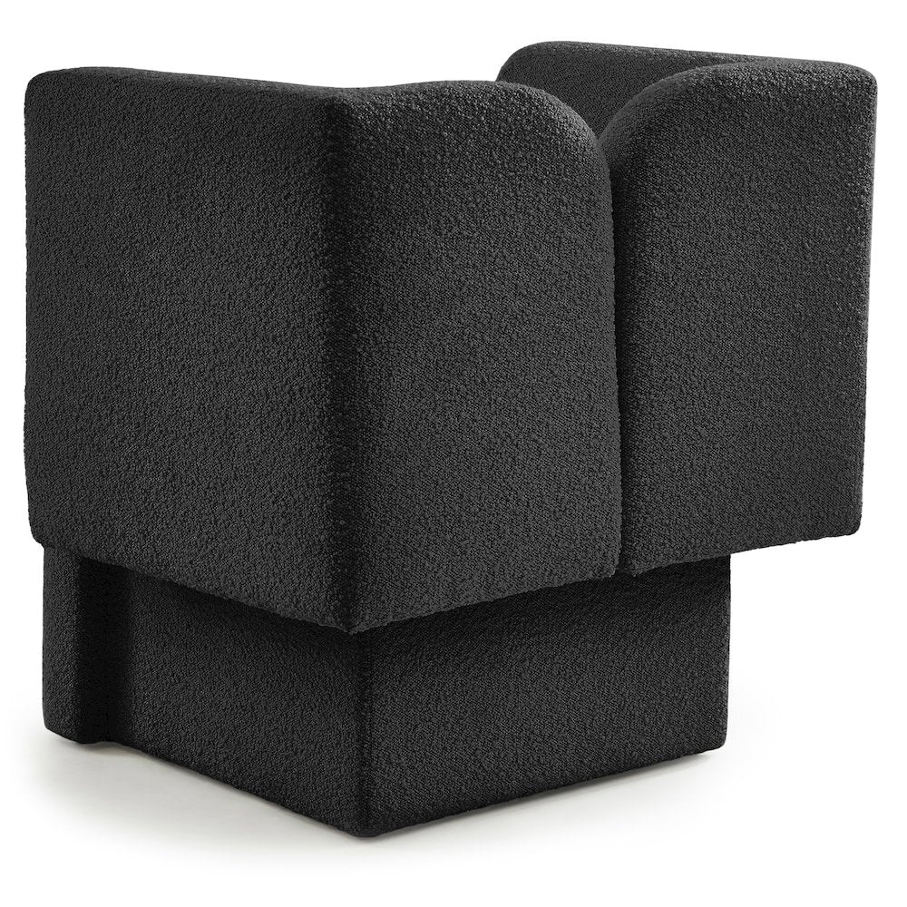 Marcel Black Boucle Fabric Chair