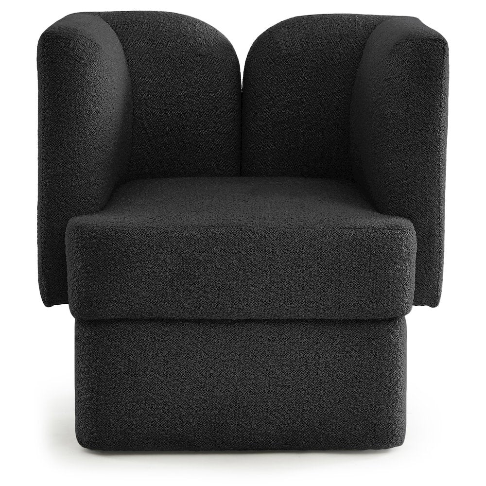 Marcel Black Boucle Fabric Chair