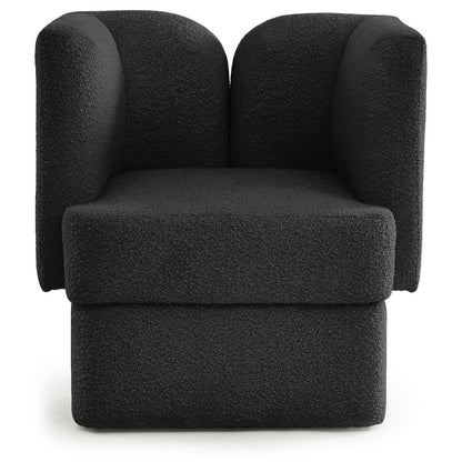 Marcel Black Boucle Fabric Chair