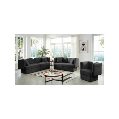 Marcel Black Boucle Fabric Chair