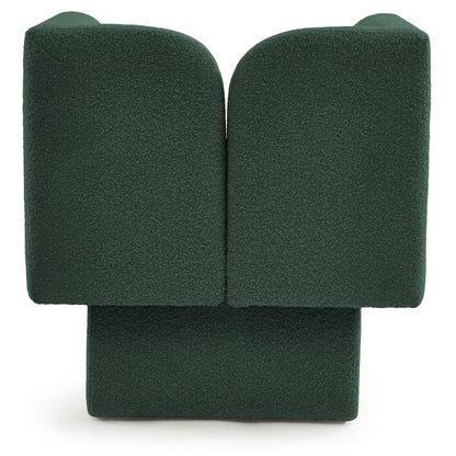 Marcel Green Boucle Fabric Chair