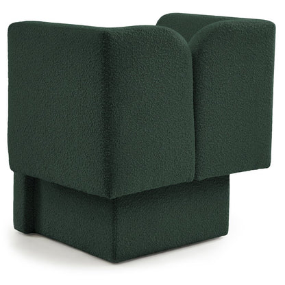 Marcel Green Boucle Fabric Chair
