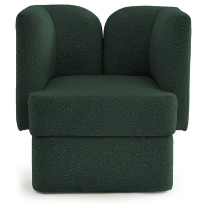 Marcel Green Boucle Fabric Chair