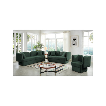 Marcel Green Boucle Fabric Chair