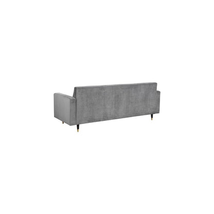 Lola Grey Velvet Sofa