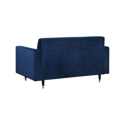 Lola Navy Velvet Loveseat