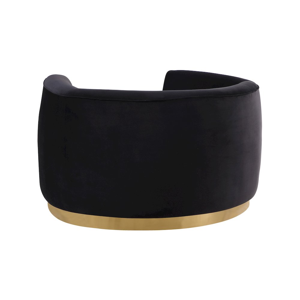 Julian Black Velvet Chair