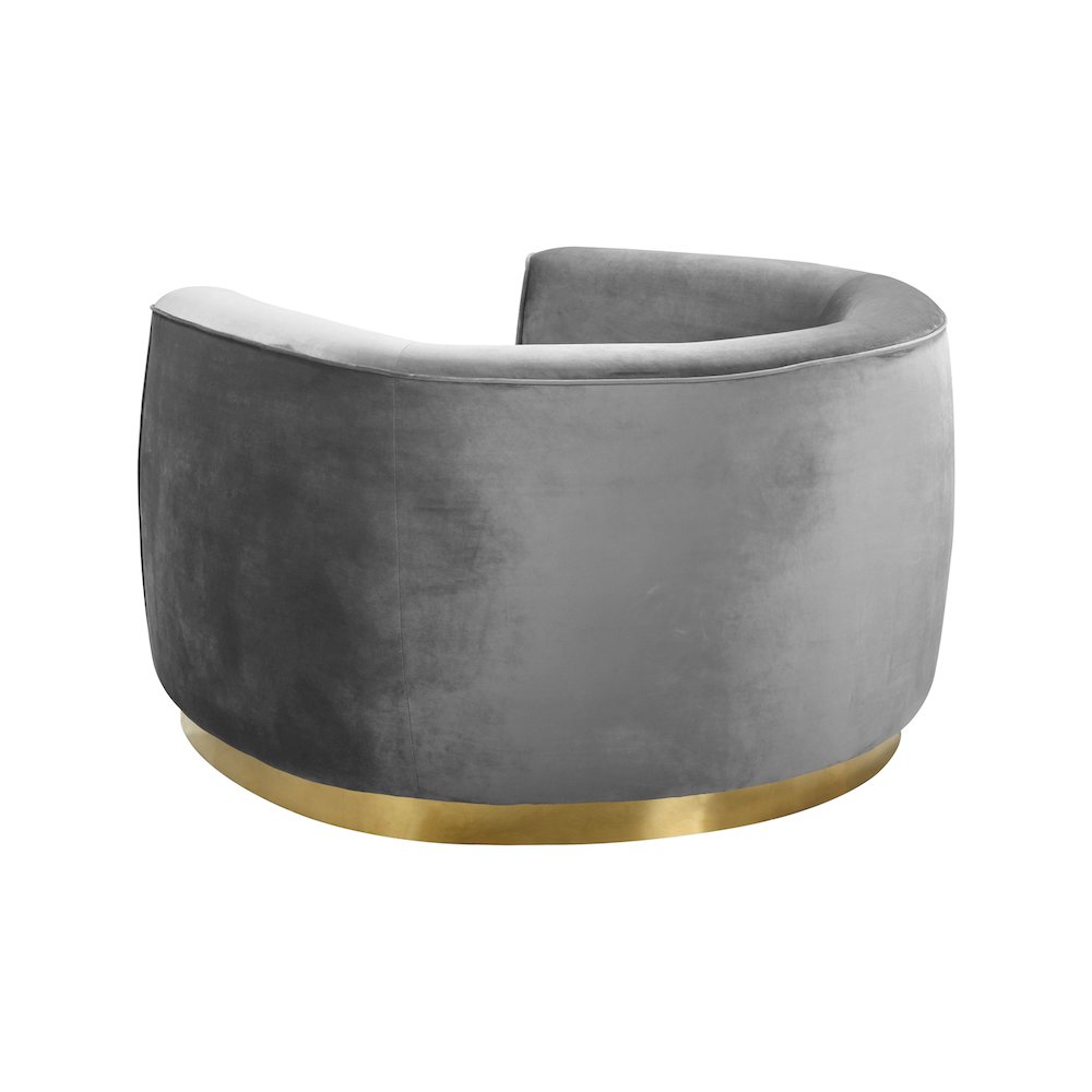 Julian Grey Velvet Chair