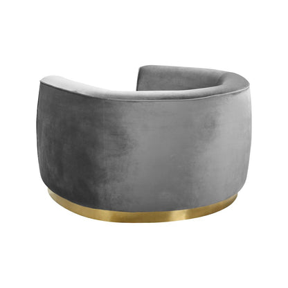Julian Grey Velvet Chair