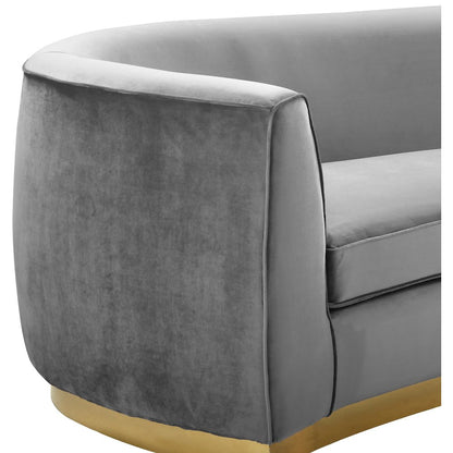 Julian Grey Velvet Chair