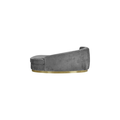 Julian Grey Velvet Chaise
