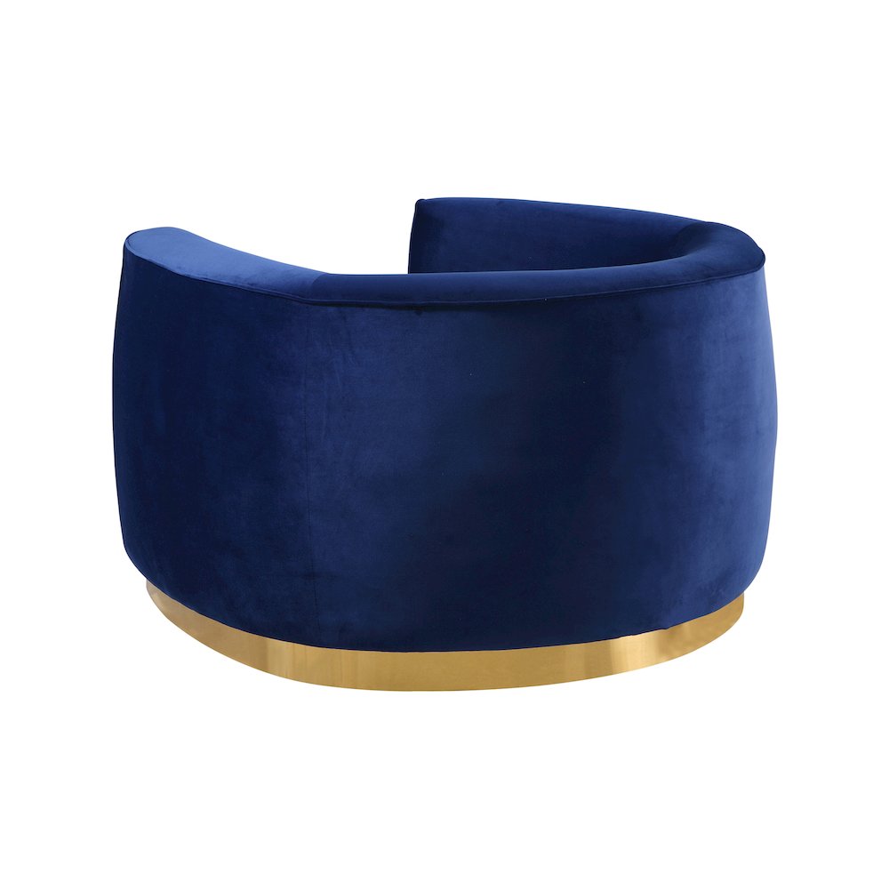 Julian Navy Velvet Chair