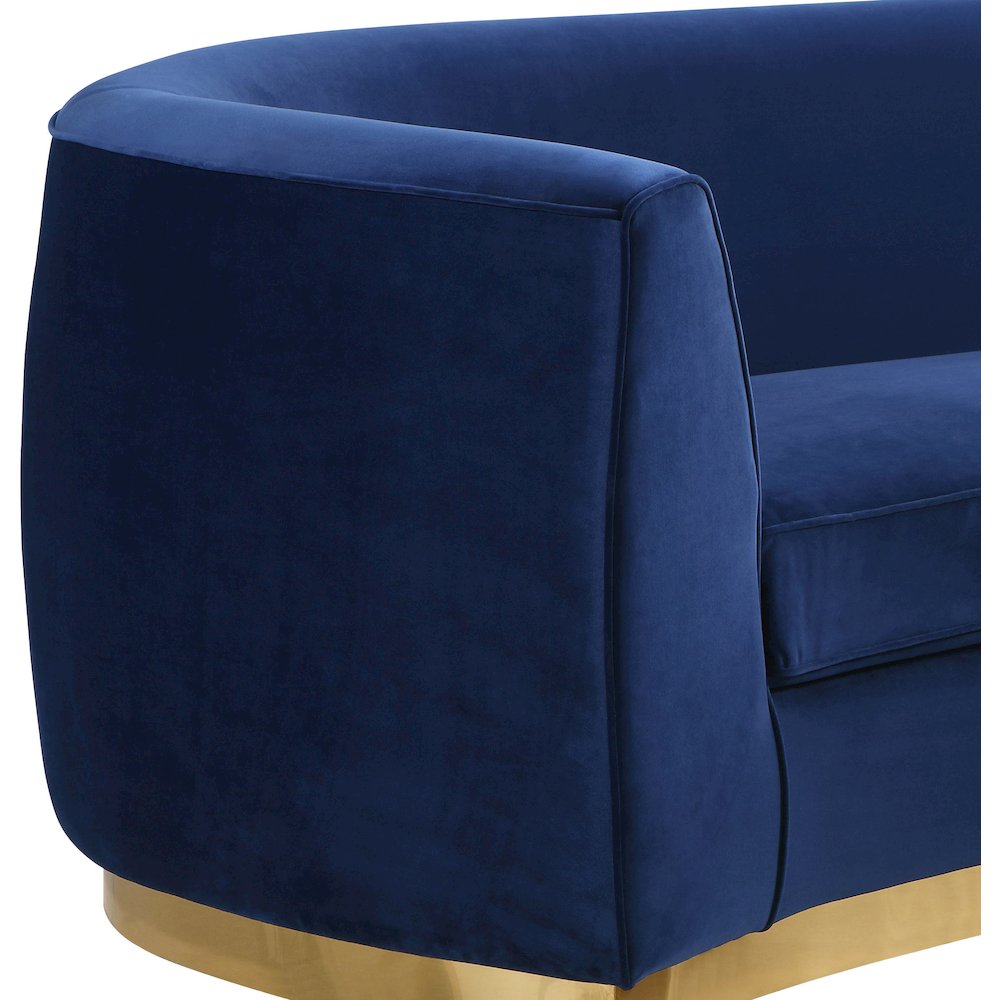 Julian Navy Velvet Chair