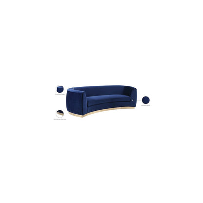 Julian Navy Velvet Sofa