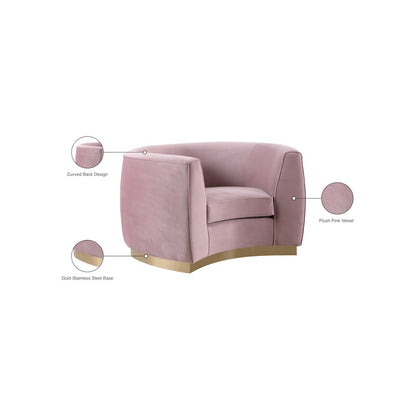 Julian Pink Velvet Chair