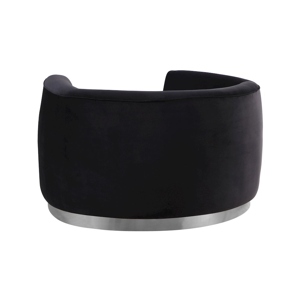 Julian Black Velvet Chair